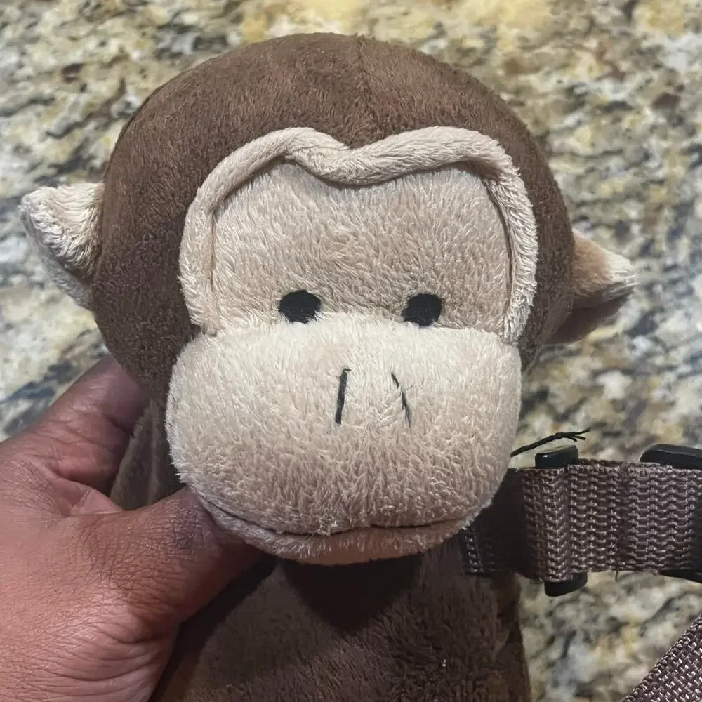 Eddie Bauer 2 In 1 Safety Harness Buddy Monkey Adjustable Backpack Plush Stuffed